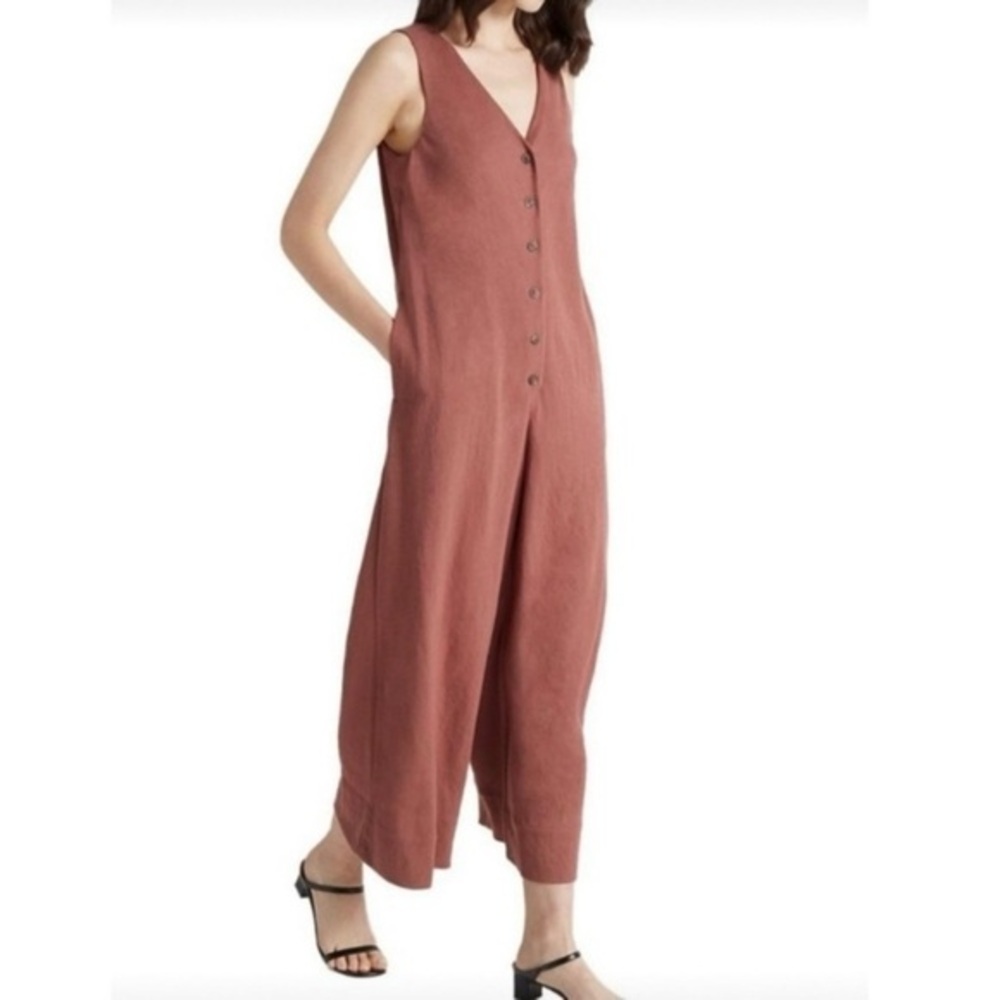 Club Monaco A-Line Knit Jumpsuit Red Size XS